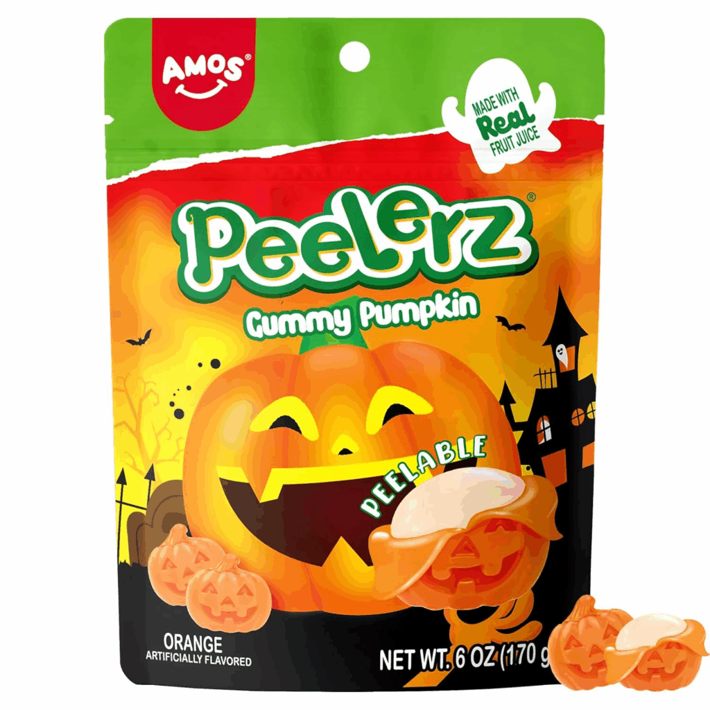 Orange Pumpkin Peelerz Gummy Candies