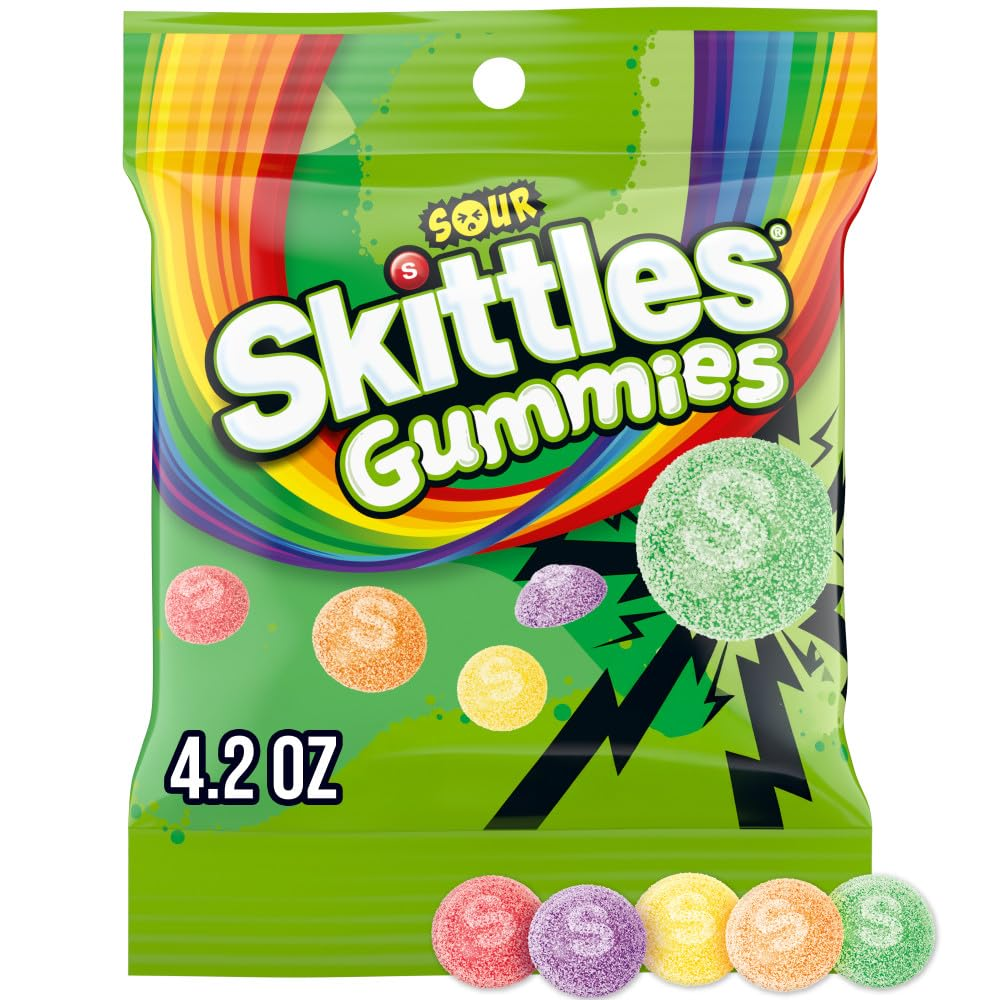 Sour Skittles Gummy Candies