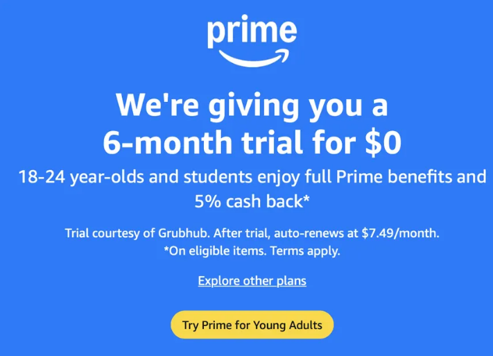 Prime for Young Adults gaming perks