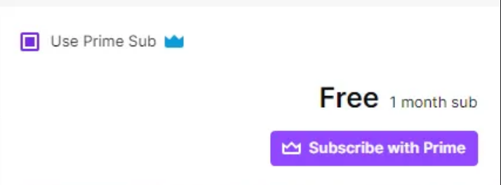 Prime Gaming free Twitch Prime Sub