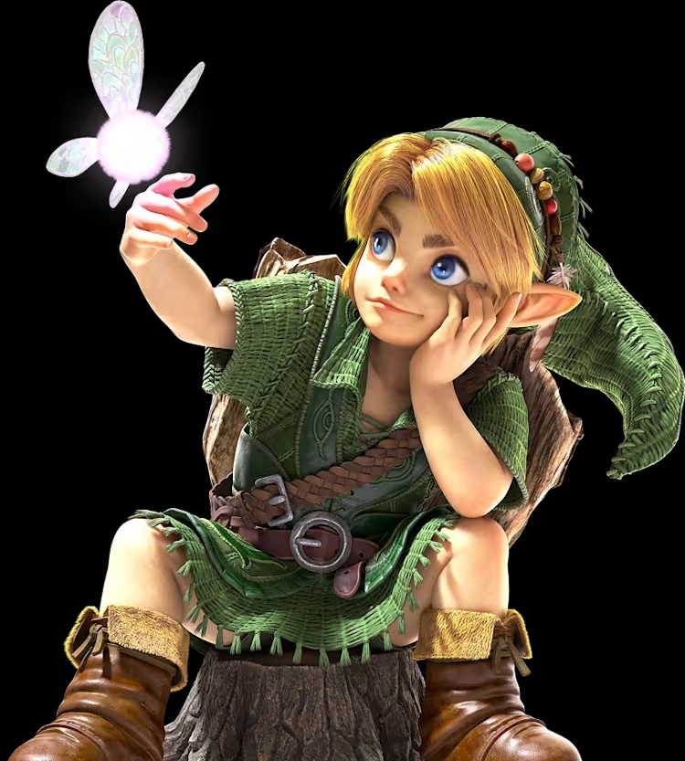 An updated render demonstrating the textured fabrics, leather belts, and expressive facial animations.